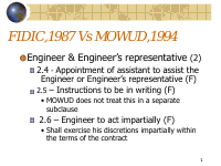 FIDIC vs MOWUD.pdf